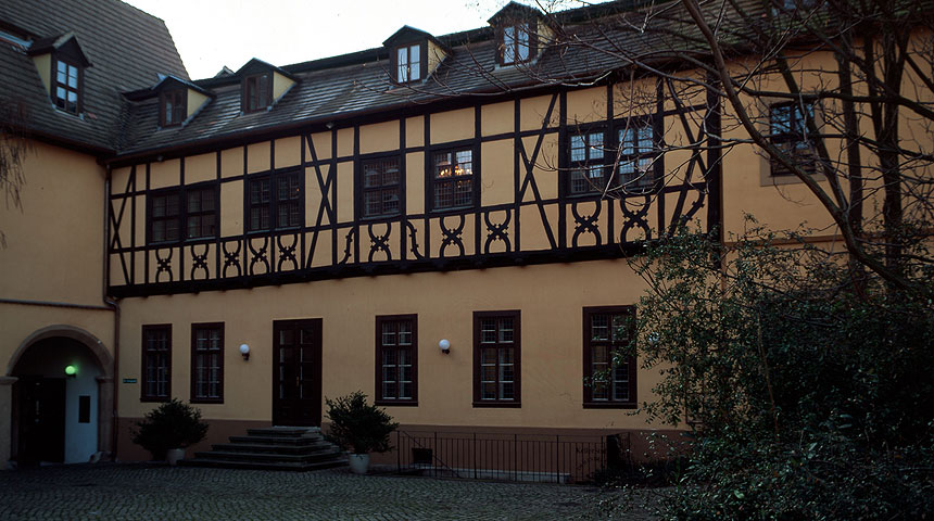 Handel's birthplace in Grossen Nikolaistrasse in Halle