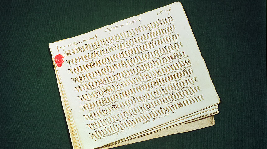 Original score of Handel's Messiah