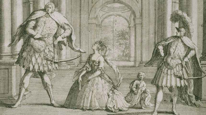 Farinelli, Cuzzoni and Senesino in Handel’s opera Flavio, c.1728