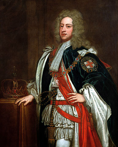 King George II, for whose coronation in 1727 Handel composed four anthems including Zadok the Priest and The King Shall Rejoice