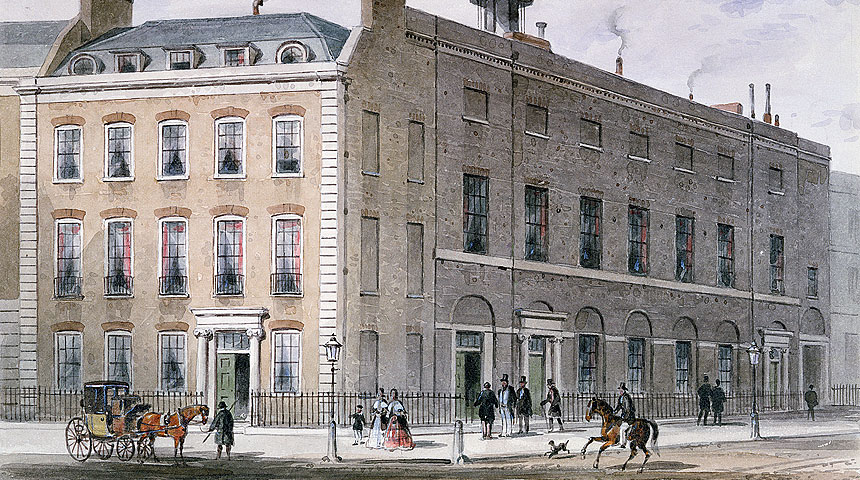The Hanover Square Rooms in London where concerts of Handel's music took place