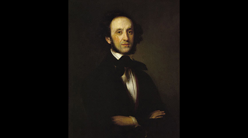 Felix Mendelssohn by Eduard Magnus (c.1845)