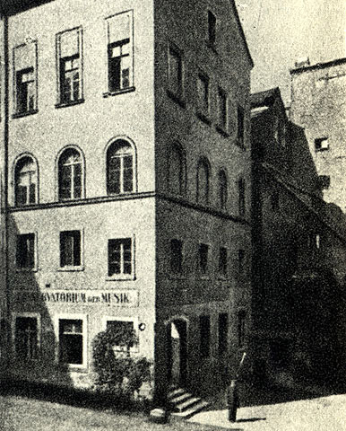 The Leipzig Conservatory which Mendelssohn founded in 1843