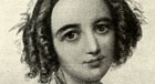 Fanny Mendelssohn, Felix's sister and a composer in her own right. Portrait by her husband Wilhelm Hensel