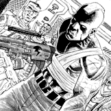 Rogue Trooper drawn by P J Holden
