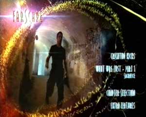 The main menu features a montage of clips from the show
