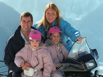 Prince Andrew and family