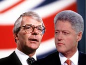 John Major and Bill Clinton