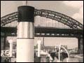 Video clip of "The largest  chipbuilding town in the world"  (image: Ship passing the Tyne Bridge)