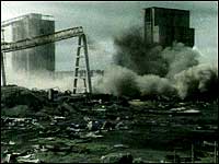 Demolition of Consett steelworks