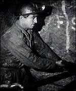 Tin miner underground