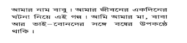 Bengali writing