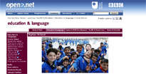 Screengrab of the Open University Syrian School website