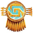 Gold and turquoise pectoral