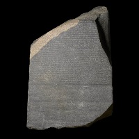 The Rosetta Stone image copyright Trustees of the British Museum