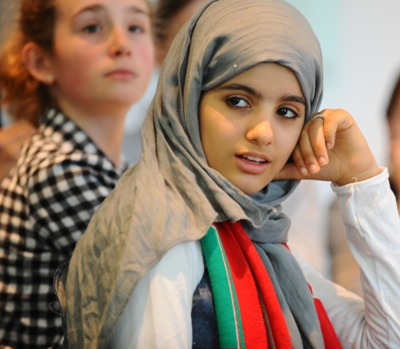 Pupils from Oman and Nottingham taking part in the British Council's Global Citizenship Conference
