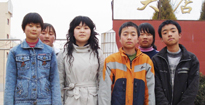 Children from Dai Dian Middle School