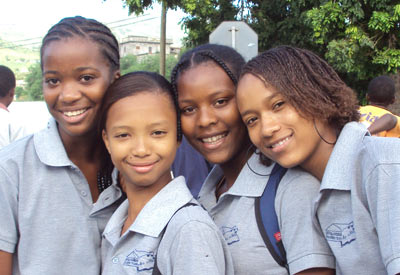 Pupils from High School Fulgencio Tavares in Cape Verde